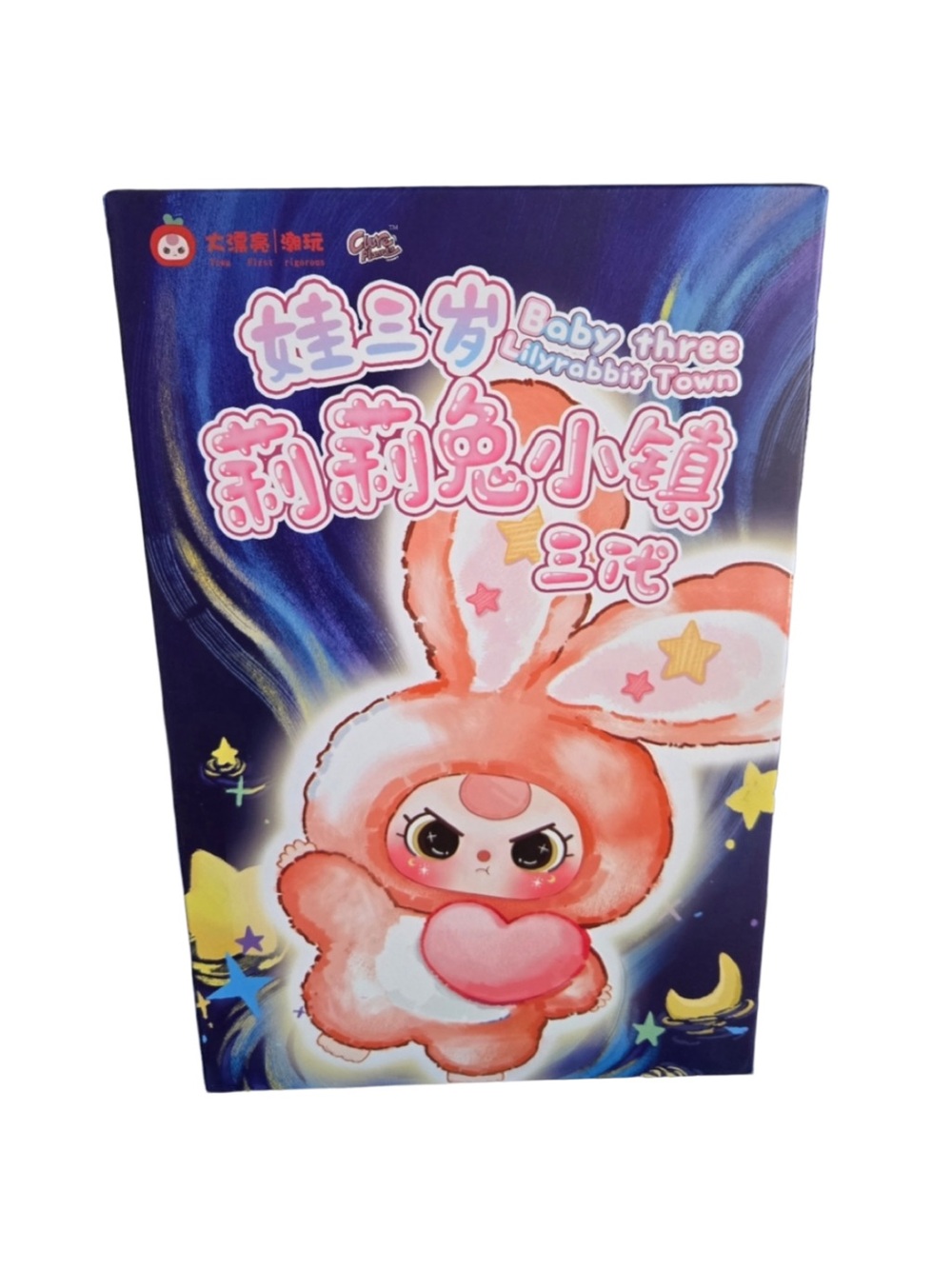 Baby Three Lily Rabbit Town. Peach Bunny Character